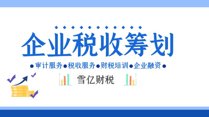 税务筹划，从参数配置开始**